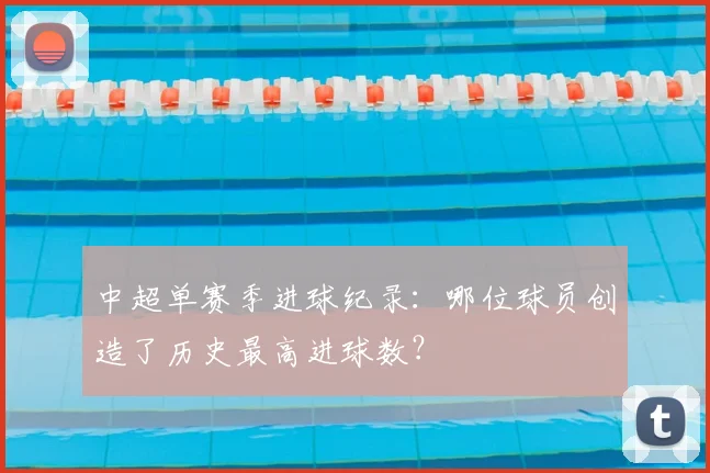 中超单赛季进球纪录：哪位球员创造了历史最高进球数？